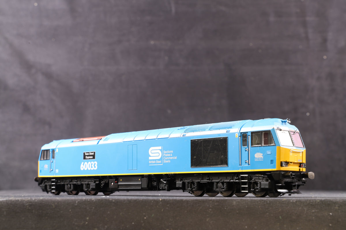 Hornby OO R3051 Class 60 &#39;60033&#39; &#39;Tees Steel Express&#39; Diesel Electric EWS British Steel, TTS Sound