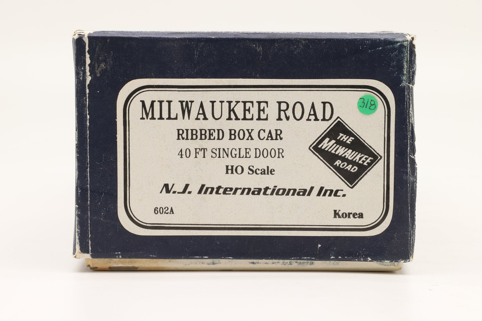 N J International HO Brass Milwaukee Road Ribbed Box Car 40ft Single Door Unpainted