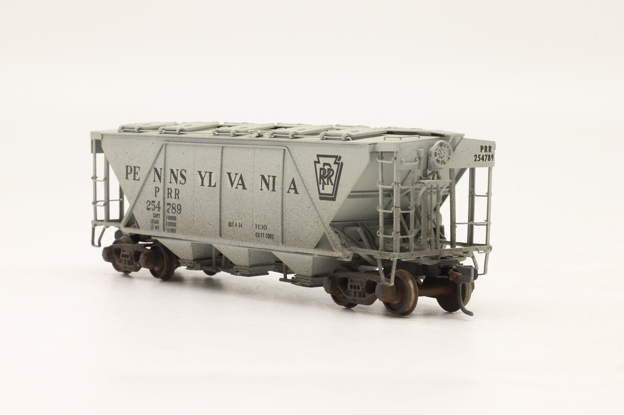 Oriental Limited HO Brass PRR H30 Covered Hopper Wagon Weathered Custom Painted