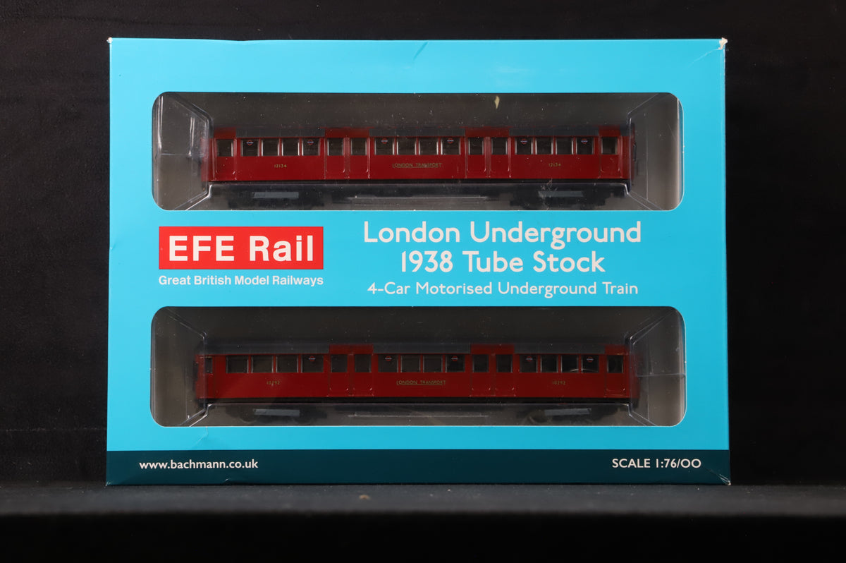EFE Rail OO E99939 1938 Northern Line Tube Stock 4 Car EMU in 1960s London Transport Red