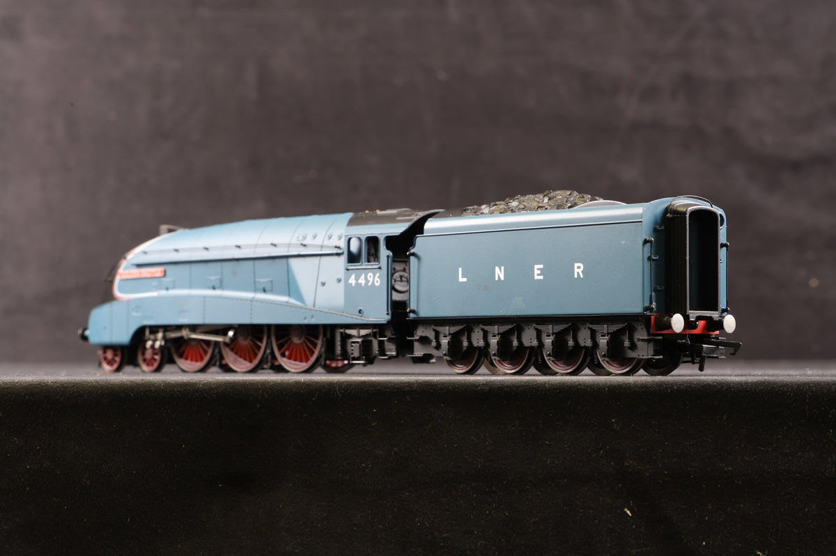 Hornby Railroad OO R2784 Class A4 &#39;4496&#39; &#39;Golden Shuttle&#39; LNER Garter Blue, DCC Fitted