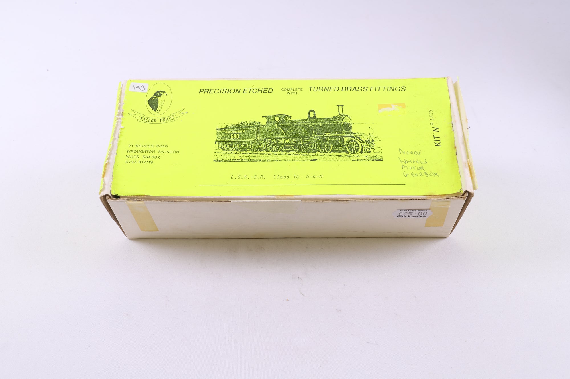 Falcon Brass OO LK25 LSWR/SR Adams X2 & T6 Kit