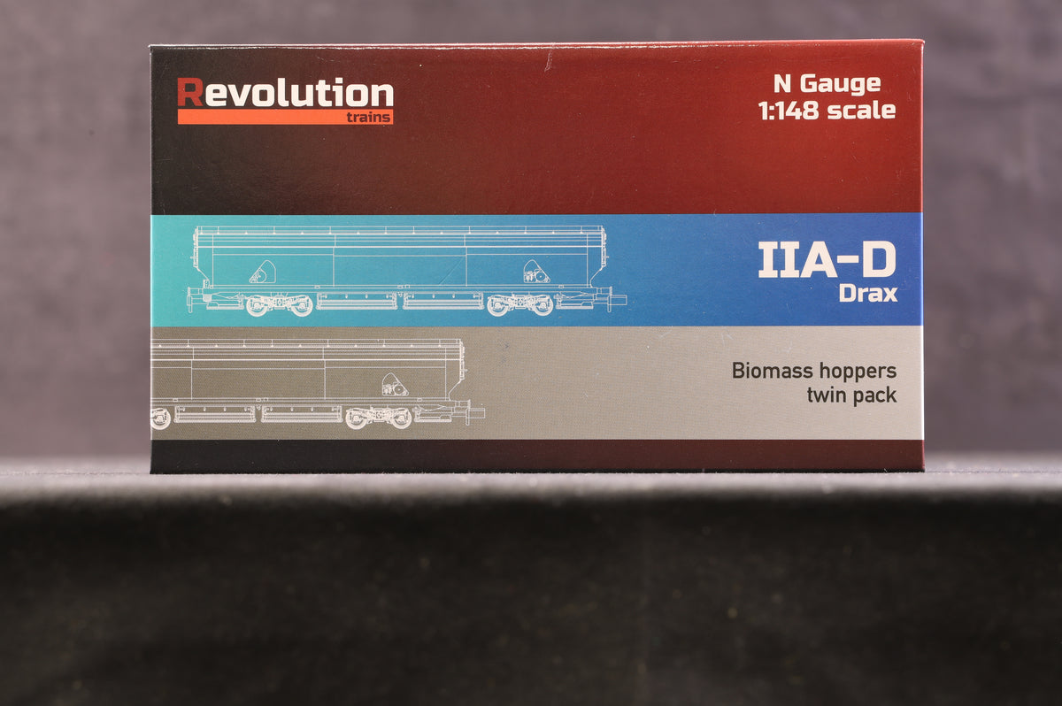 Revolution Trains N 231B IIA-D Drax Biomass Hoppers Twin Pack