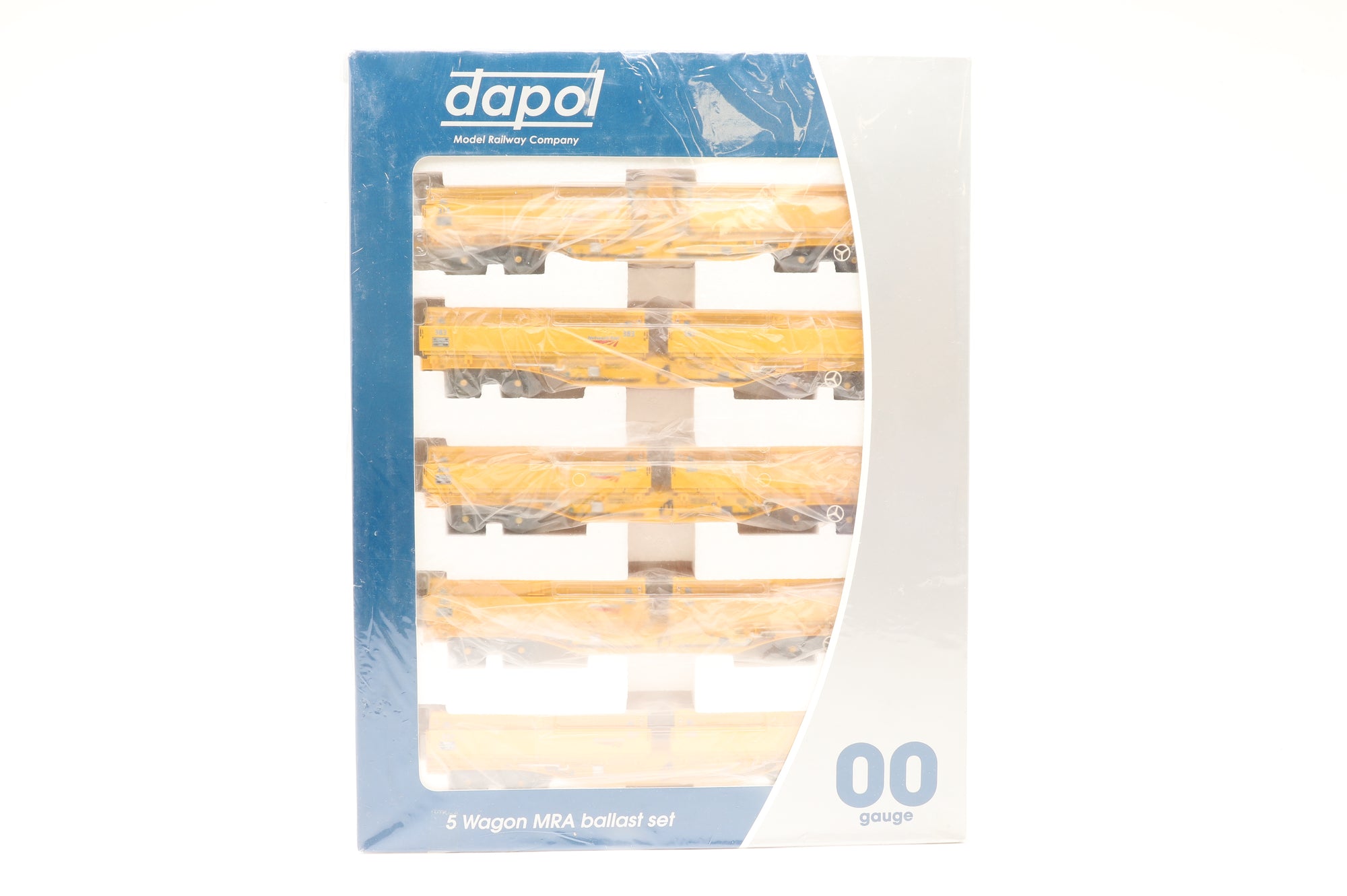 Dapol OO B859D MRA Side Tipping Ballast Wagon 5 Car Set Network Rail