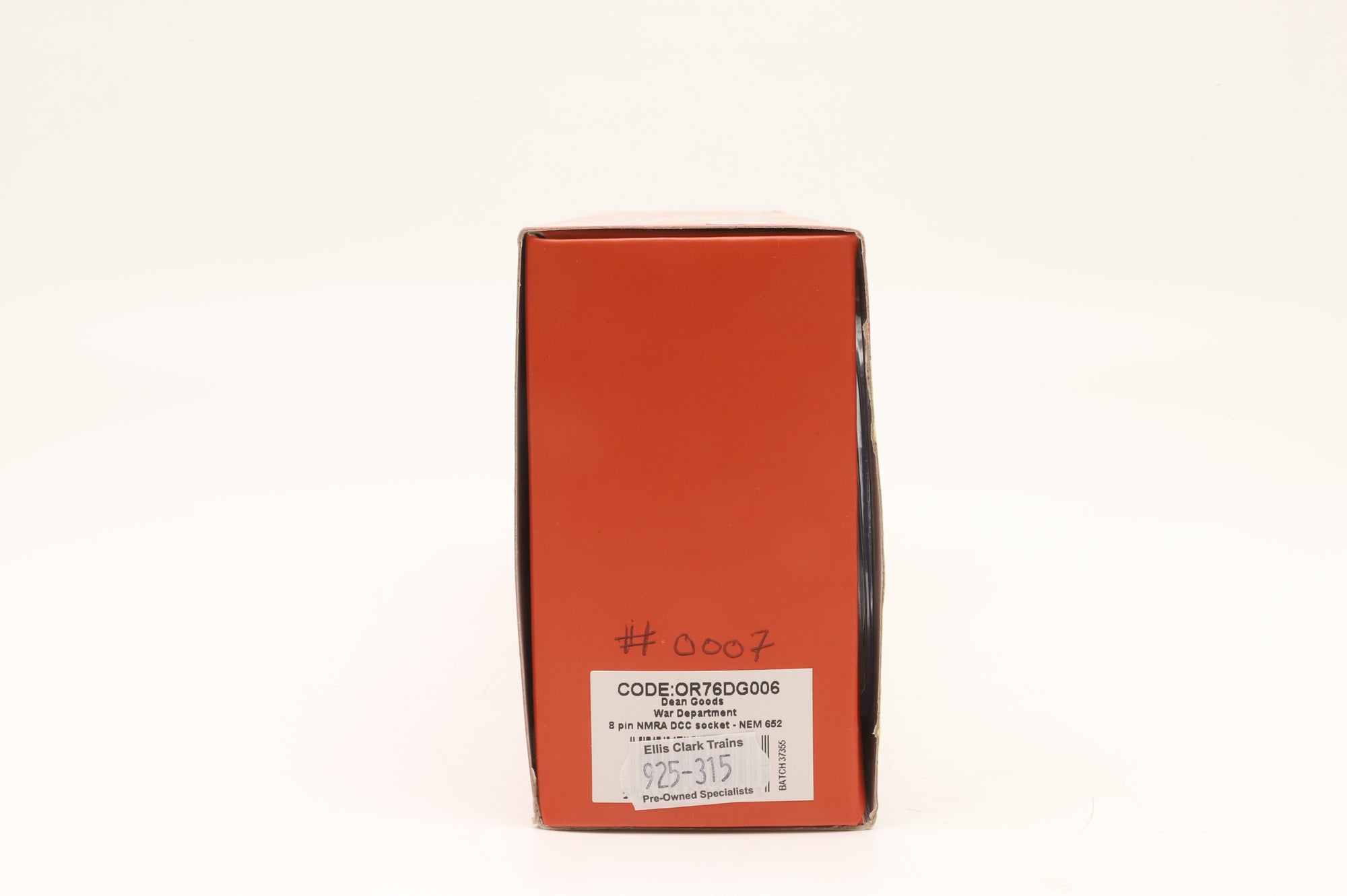 Oxford Rail OO OR76DG006 Dean Good No.101 in WD Black