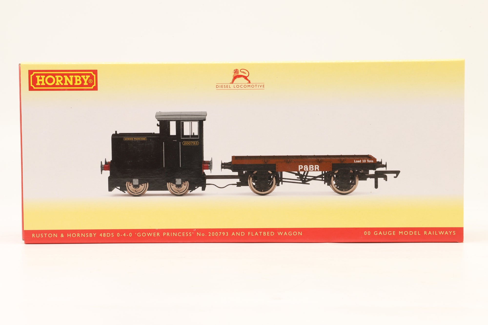 Hornby OO R30013 Ruston & Hornsby 48DS 0-4-0 & Flatbed Wagon 'Gower Princess' '200793' DCC Fitted