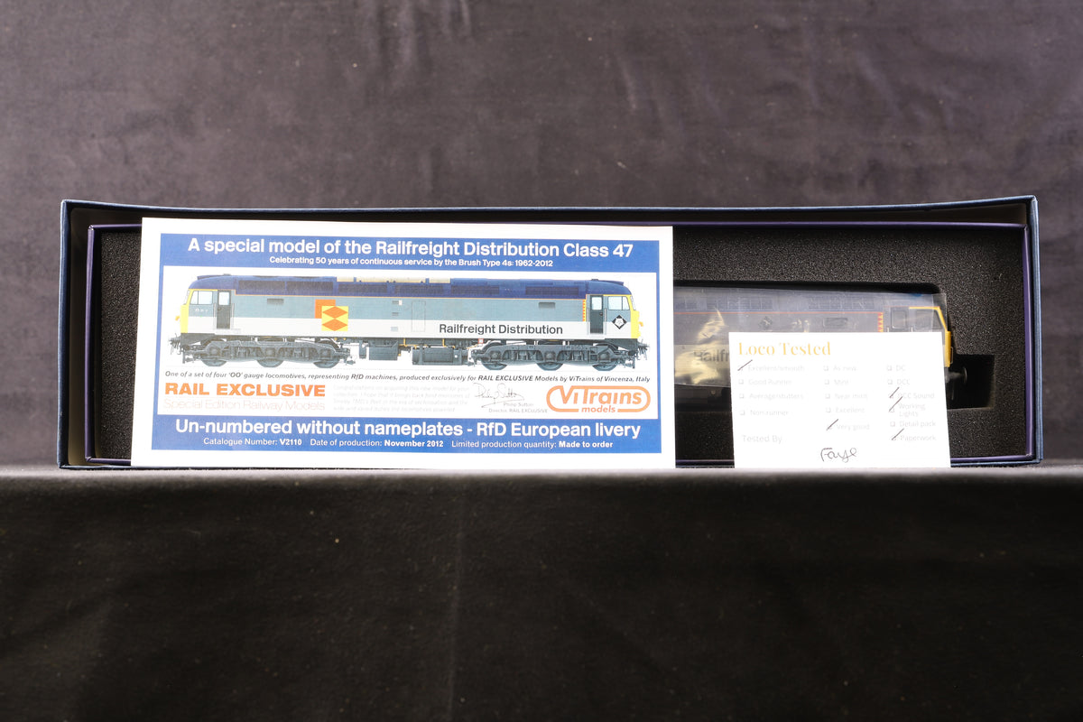 ViTrains OO V2110 Class 47 &#39;47326&#39; Railfreight Distribution Renumbered, DCC Sound