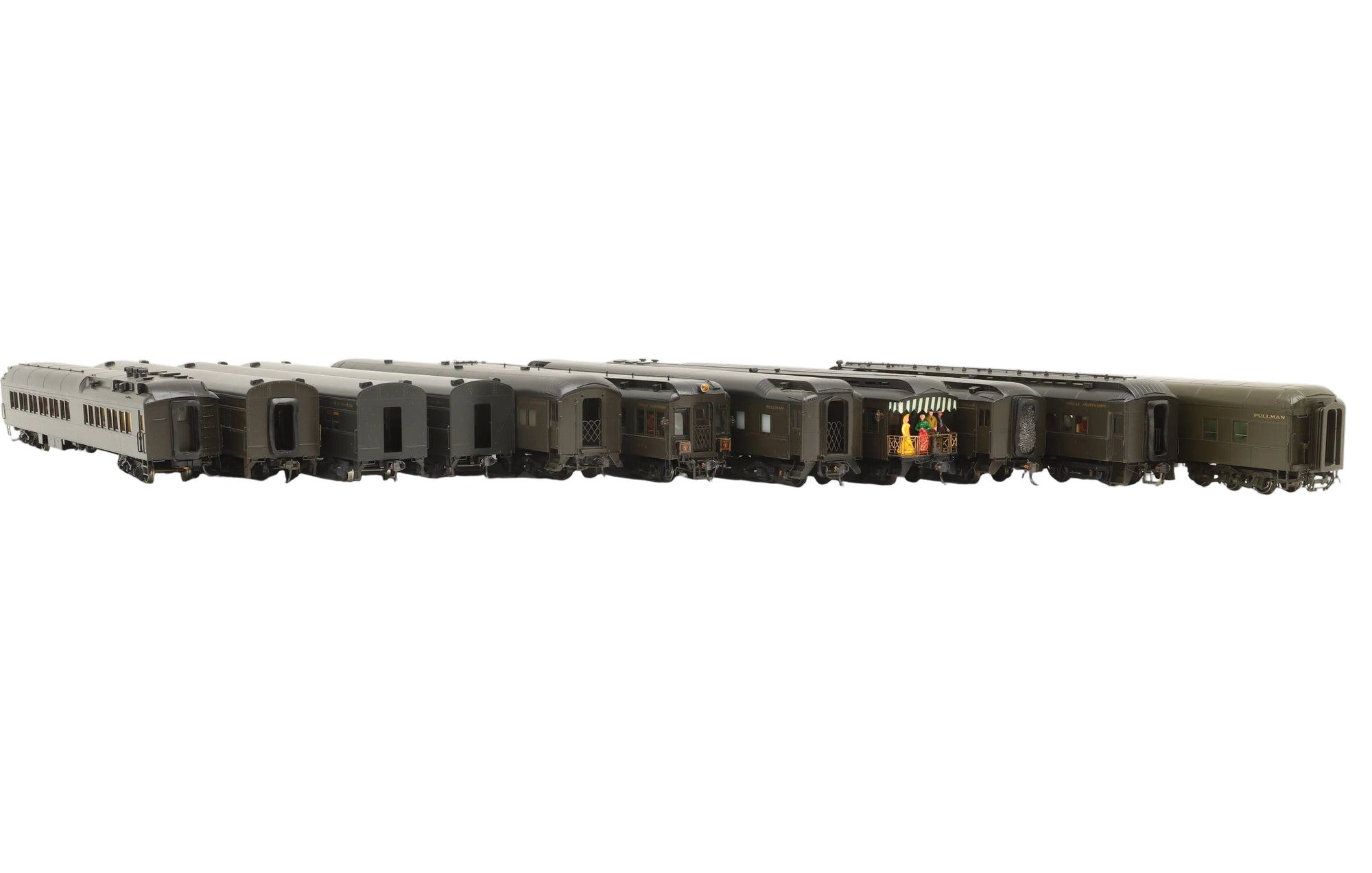 Oriental Limited HO Brass Rake of 11 Great Northern Coaches