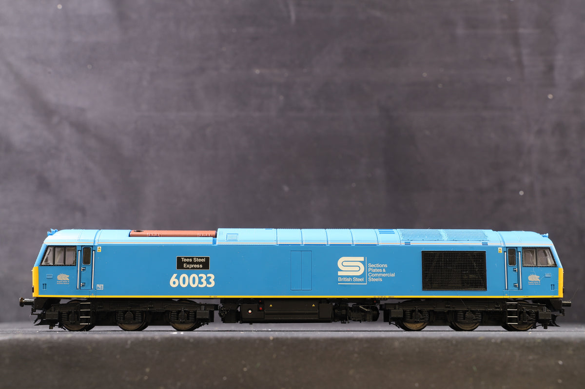 Hornby OO R3051 Class 60 &#39;60033&#39; &#39;Tees Steel Express&#39; Diesel Electric EWS British Steel, TTS Sound