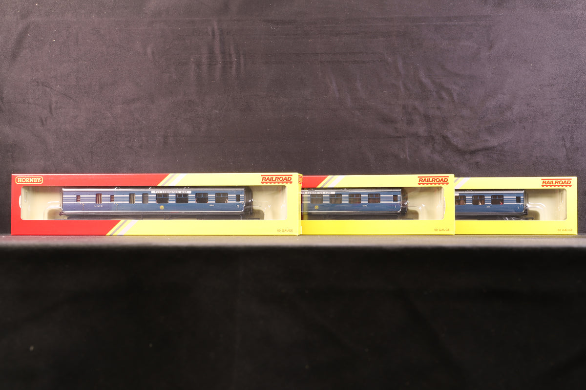 Hornby OO R4906 LMS First Open Class Coach Pack Of 3