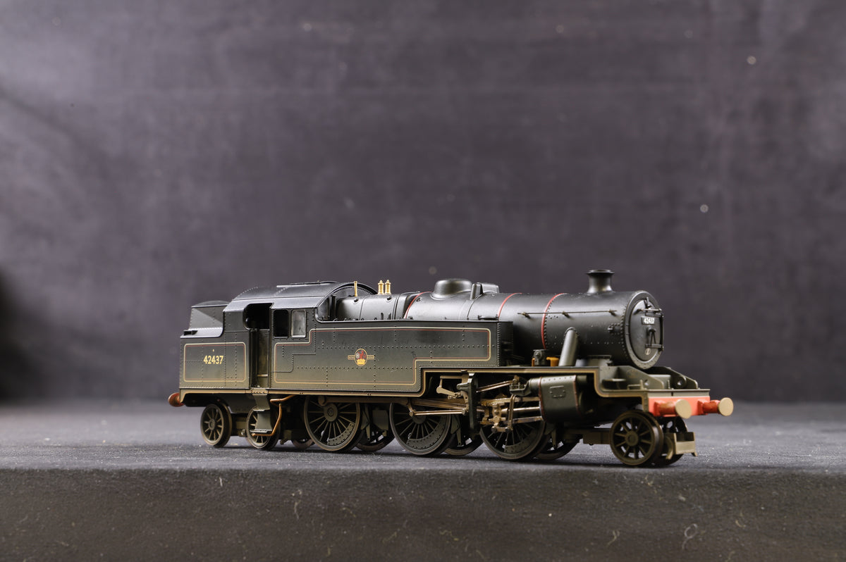 Hornby OO R2637X BR Stanier Class 4P &#39;42437&#39; BR Lined Black L/C, DCC Removed