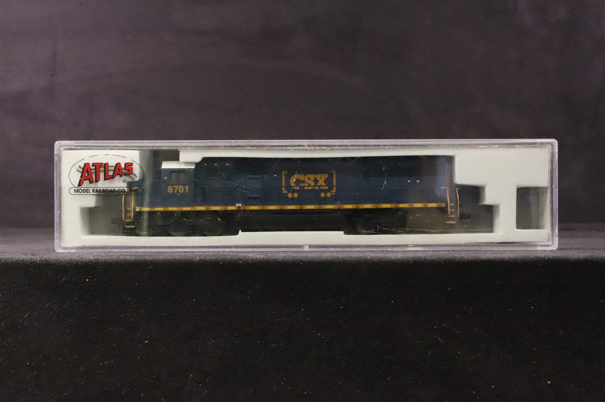 Atlas N Gauge 40004983 SD60 Diesel Locomotive 8701 in CSX Livery - DCC Sound