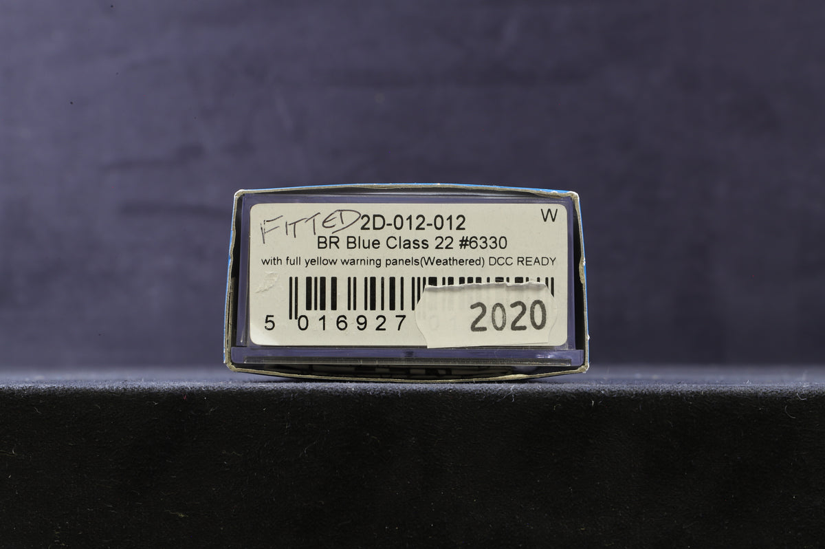 Dapol N 2D-012-012 BR Blue Class 22 &#39;6330&#39; w/Full Yellow Warning Panels, Weathered
