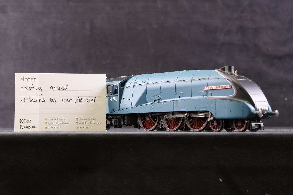 Hornby Railroad OO R2784 Class A4 &#39;4496&#39; &#39;Golden Shuttle&#39; LNER Garter Blue, DCC Fitted