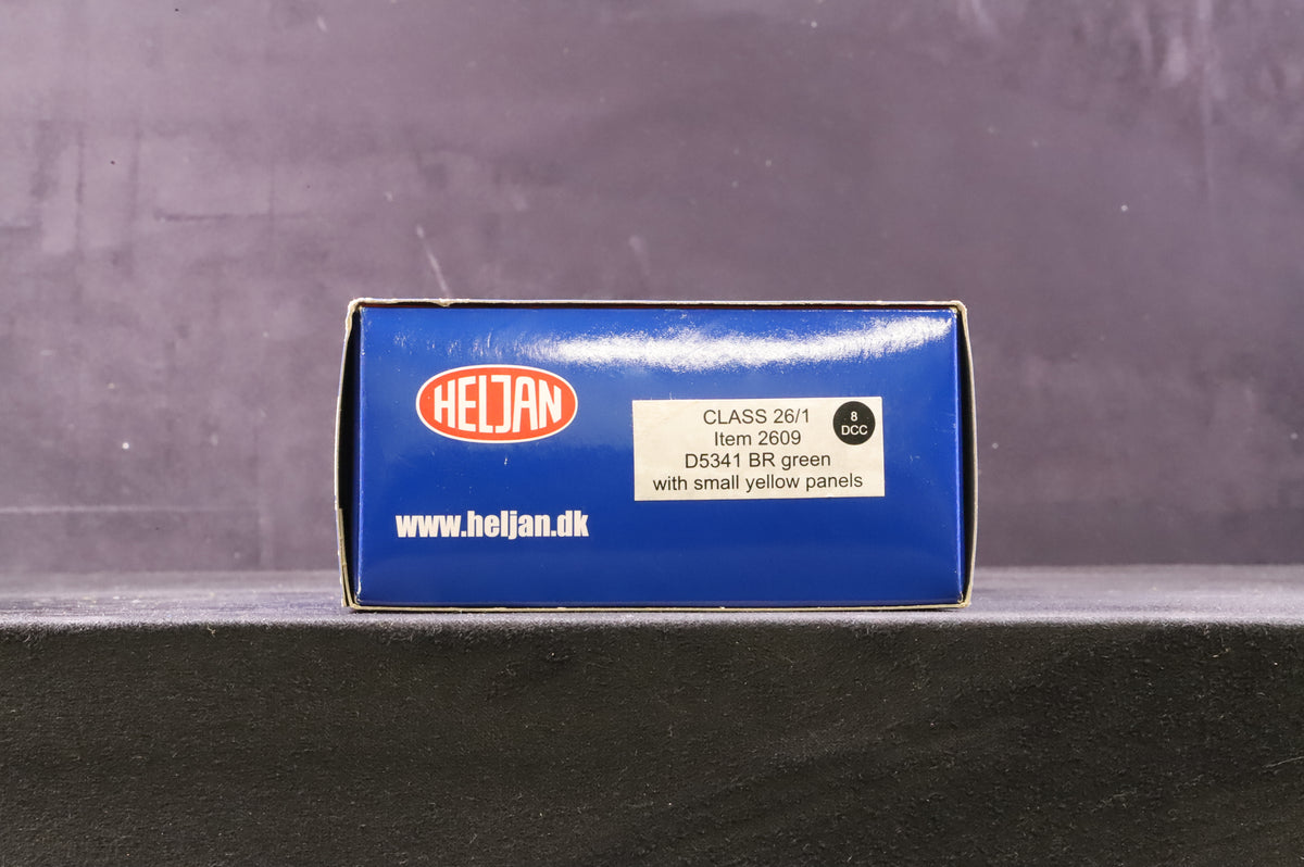 Heljan OO 2609 Class 26/1 D5341 in BR Green w/ Small Yellow Panels &amp; White Stripe - Weathered