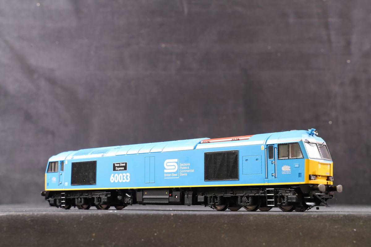 Hornby OO R3051 Class 60 &#39;60033&#39; &#39;Tees Steel Express&#39; Diesel Electric EWS British Steel, TTS Sound