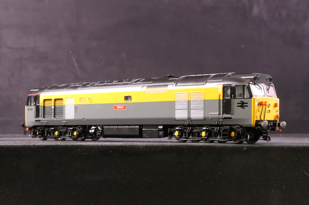 Hornby OO R2802XS Class 50 50015 &#39;Valiant&#39; in BR Engineering &#39;Dutch&#39; - DDC Sound