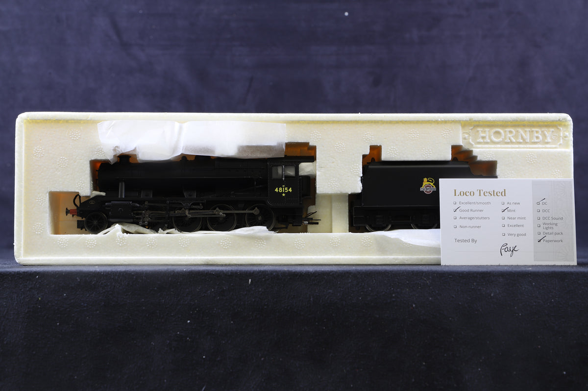 Hornby OO R2229 2-8-0 Class 8F &#39;48154&#39; BR Plain Black E/C