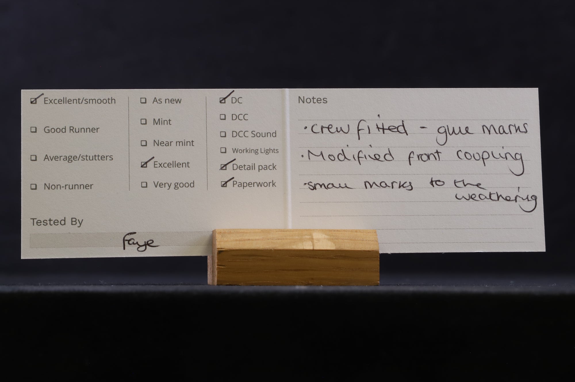 Hornby OO R3305 Class K1 '62059' BR Lined Black E/C Weathered