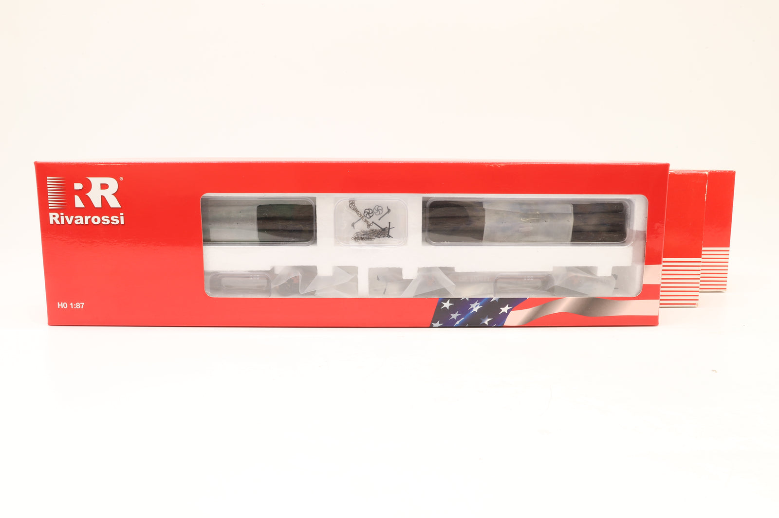 Rivarossi HO Rake Of 3 Assorted Log Car Packs Inc. HR6538, HR6020 & HR6019