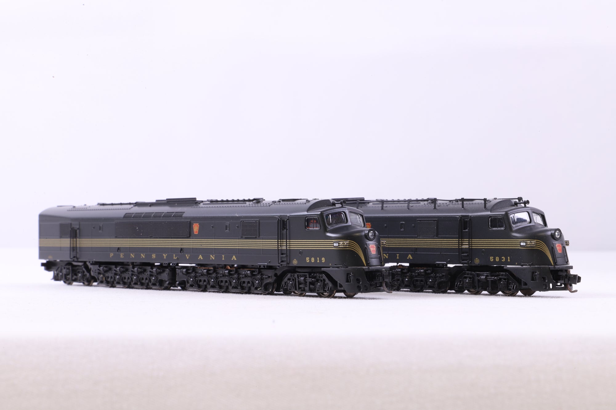 Broadway Limited N Baldwin Centipede Pennsylvania PRR A-A Set '5831' '5819'