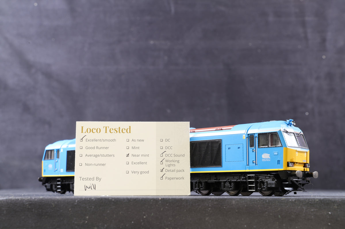 Hornby OO R3051 Class 60 &#39;60033&#39; &#39;Tees Steel Express&#39; Diesel Electric EWS British Steel, TTS Sound