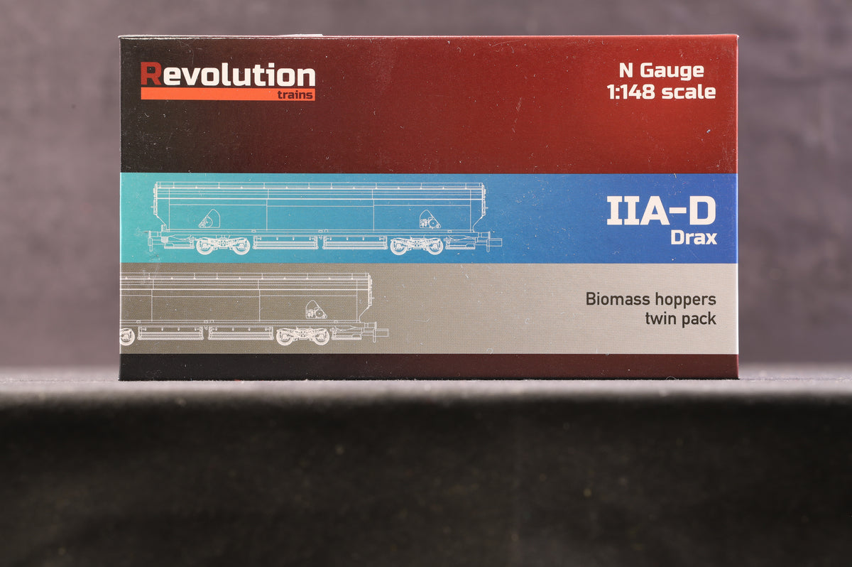 Revolution Trains N 221B IIA-D Drax Biomass Hoppers Twin Pack