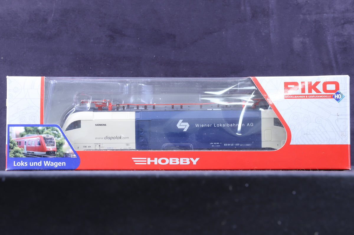 Piko HO 57427 ES64 U2-020 in Siemens/Displok &#39;Wiener Lokalbahnen AG&#39; Livery