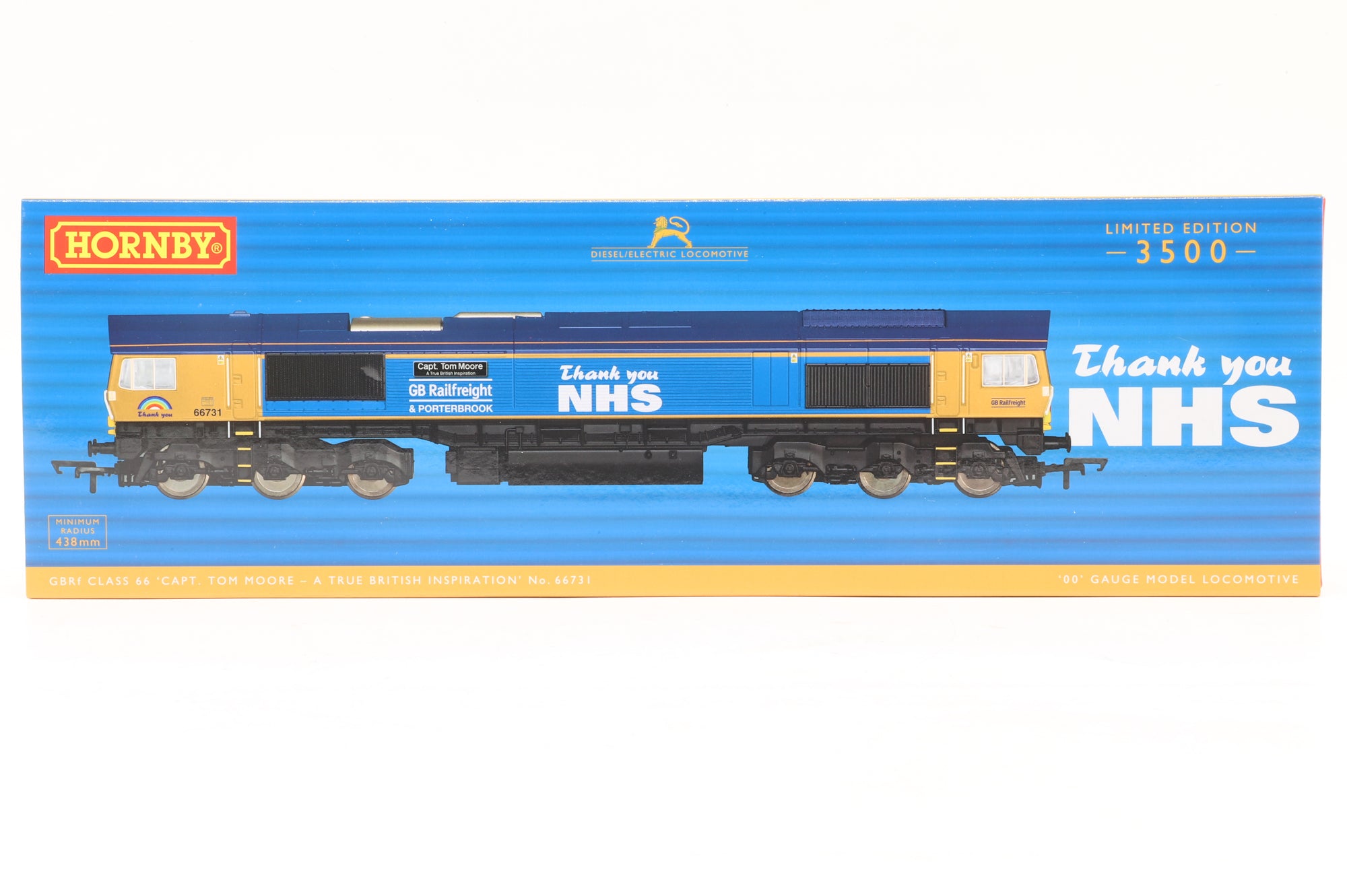 Hornby OO R30069 Class 66 '66731' GBRf Ltd Ed 2304/3500