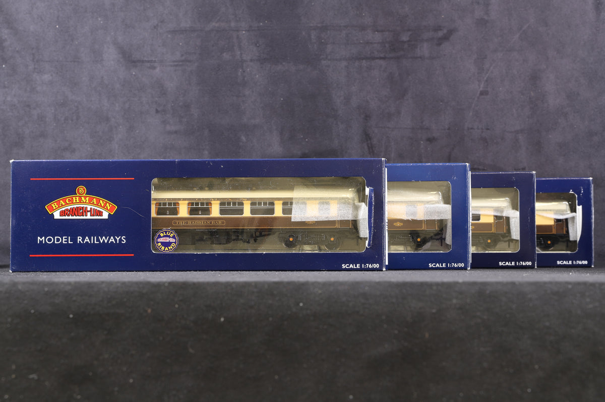 Bachmann OO Rake Of 4 BR Mk1 Pullman Coaches With Lighting Inc. 39-320, 39-290, 39-310 &amp; 39-300