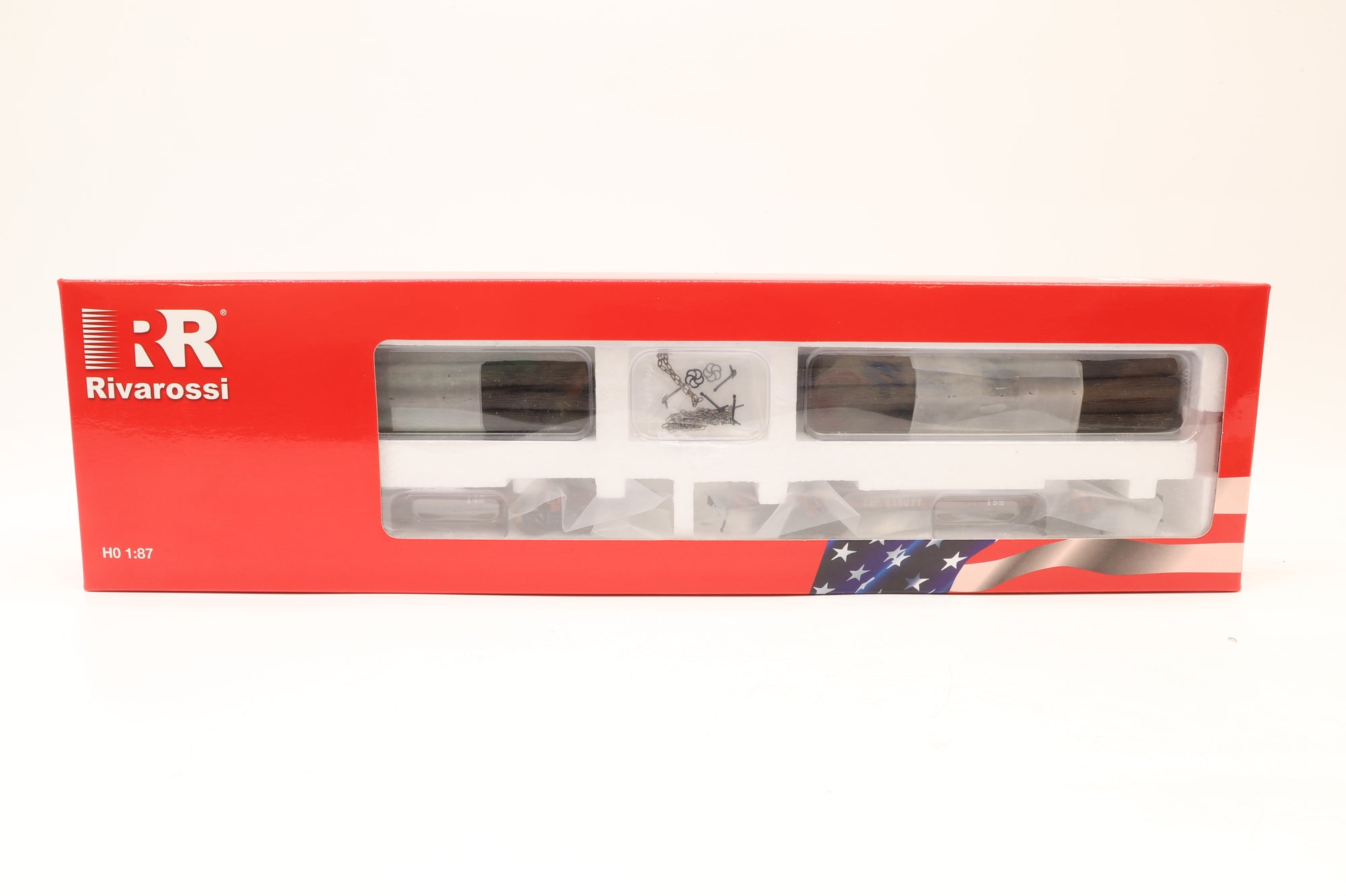 Rivarossi HO Rake Of 3 Assorted Log Car Packs Inc. HR6538, HR6020 & HR6019