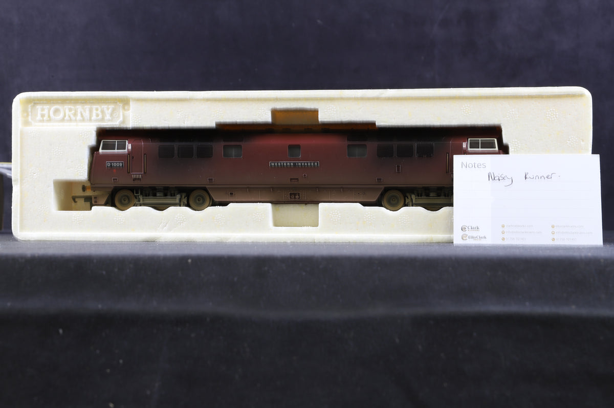 Hornby OO R2475 BR Class 52  Co-Co Diesel Electric &#39;D1009 Western Invader&#39; Weathered Edition