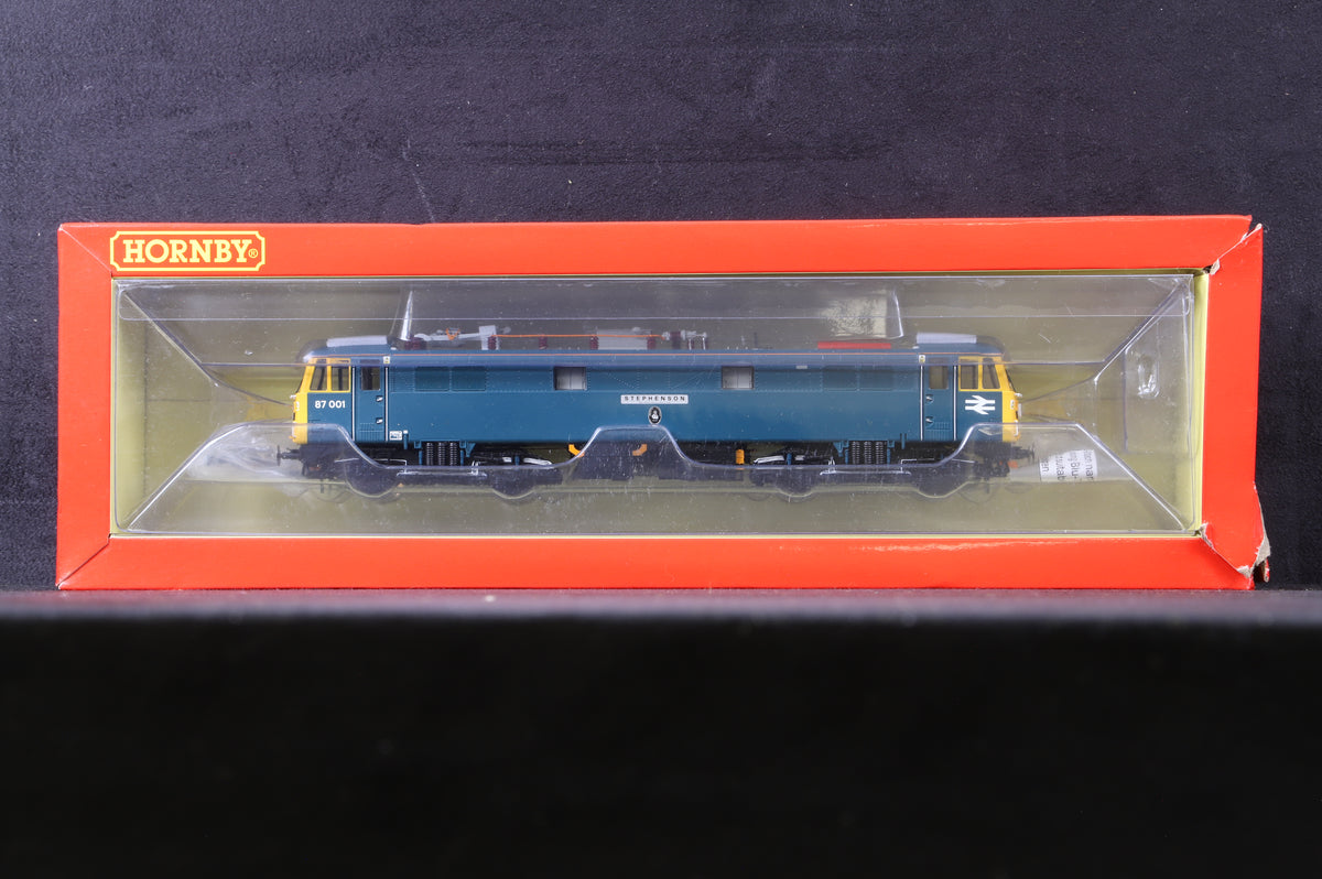 Hornby OO R3739 Class 87 &#39;87001&#39; &#39;Royal Scot/ Stephenson&#39; BR Blue