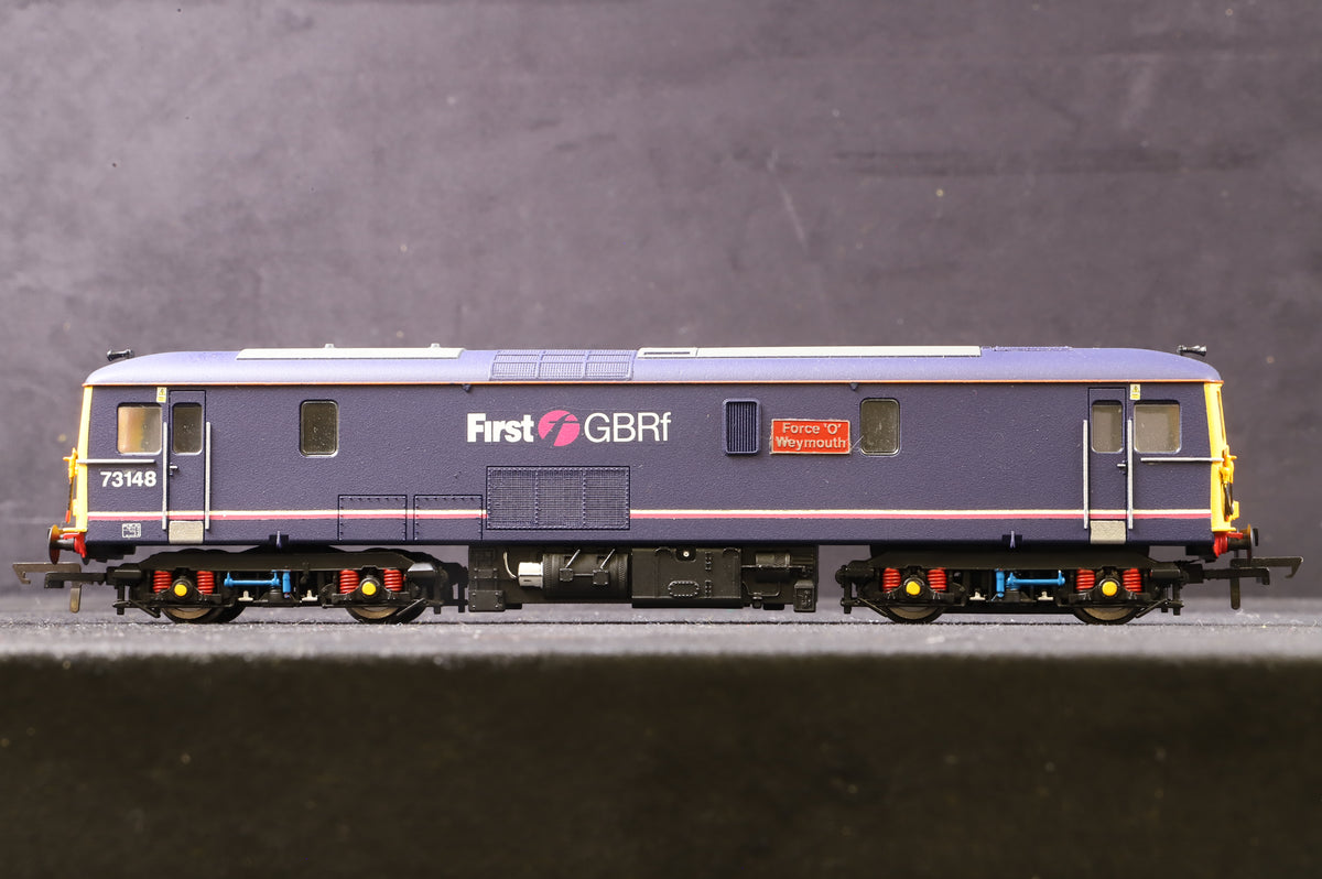 Hornby OO Class 73 &#39;73148&#39; &#39;Force &#39;O&#39; Weymouth&#39;, First GBRf, repainted &amp; renumbered