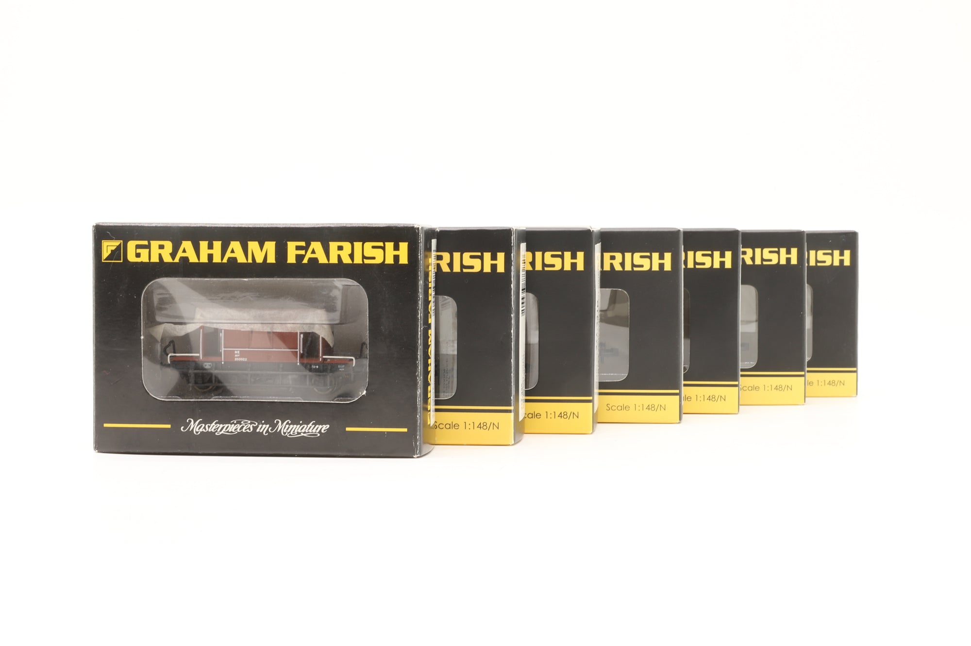 Graham Farish N Rake of 7 Wagons & Conflats