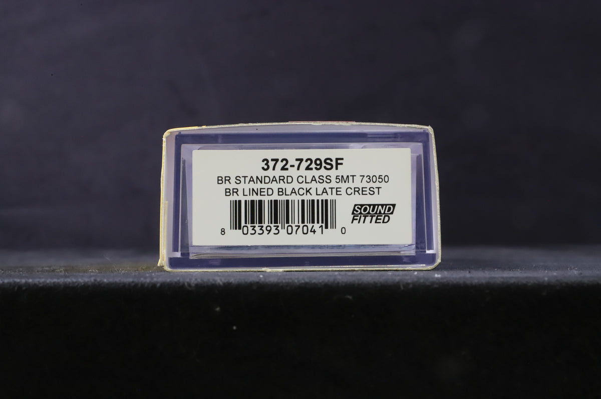Graham Farish N 372-729SF BR Standard Class 5MT &#39;73050&#39; BR Lined Black L/C DCC Sound