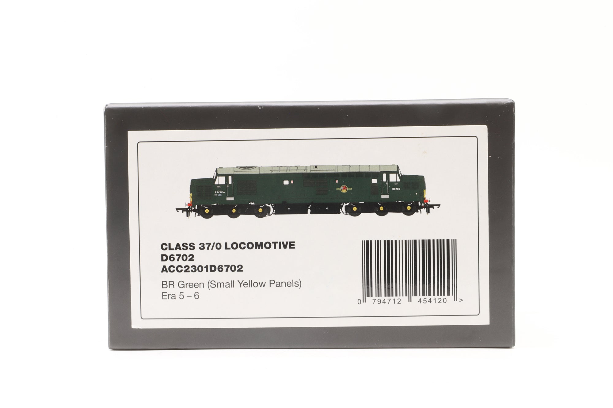 Accurascale OO ACC2301D6702 Class 37/0 'D6702' BR Green Small Yellow Panels DCC Sound