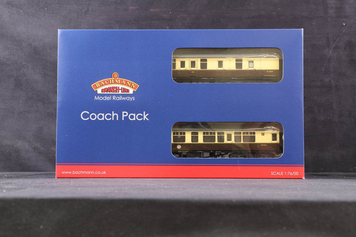 Bachmann OO 39-000G Mk1 &#39;Cornish Riviera&#39;  BR Chocolate &amp; Cream Coach Set Excl. Kernow MRC