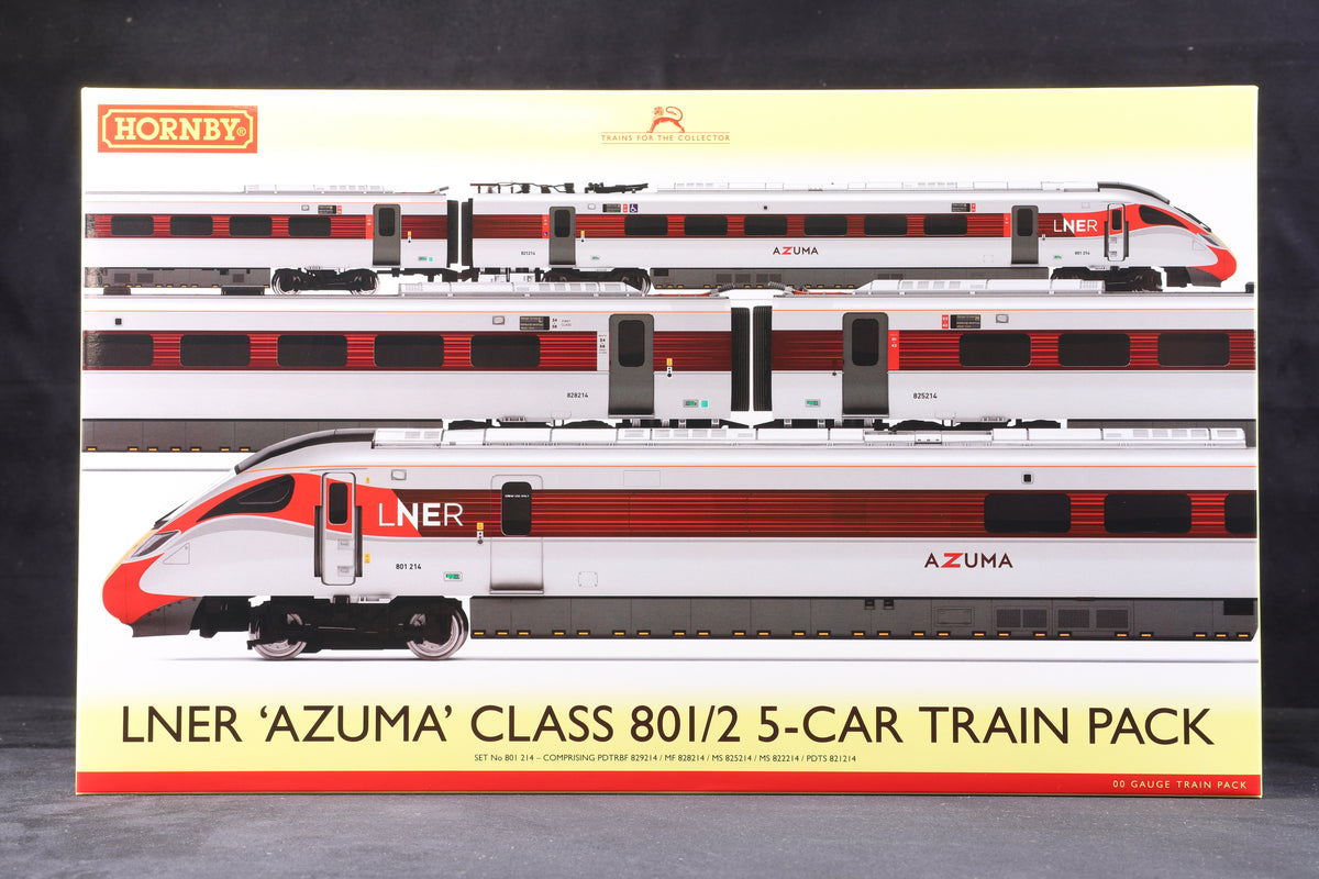 Hornby OO R3965 LNER Azuma Class 801/2 5 Car Train Pack