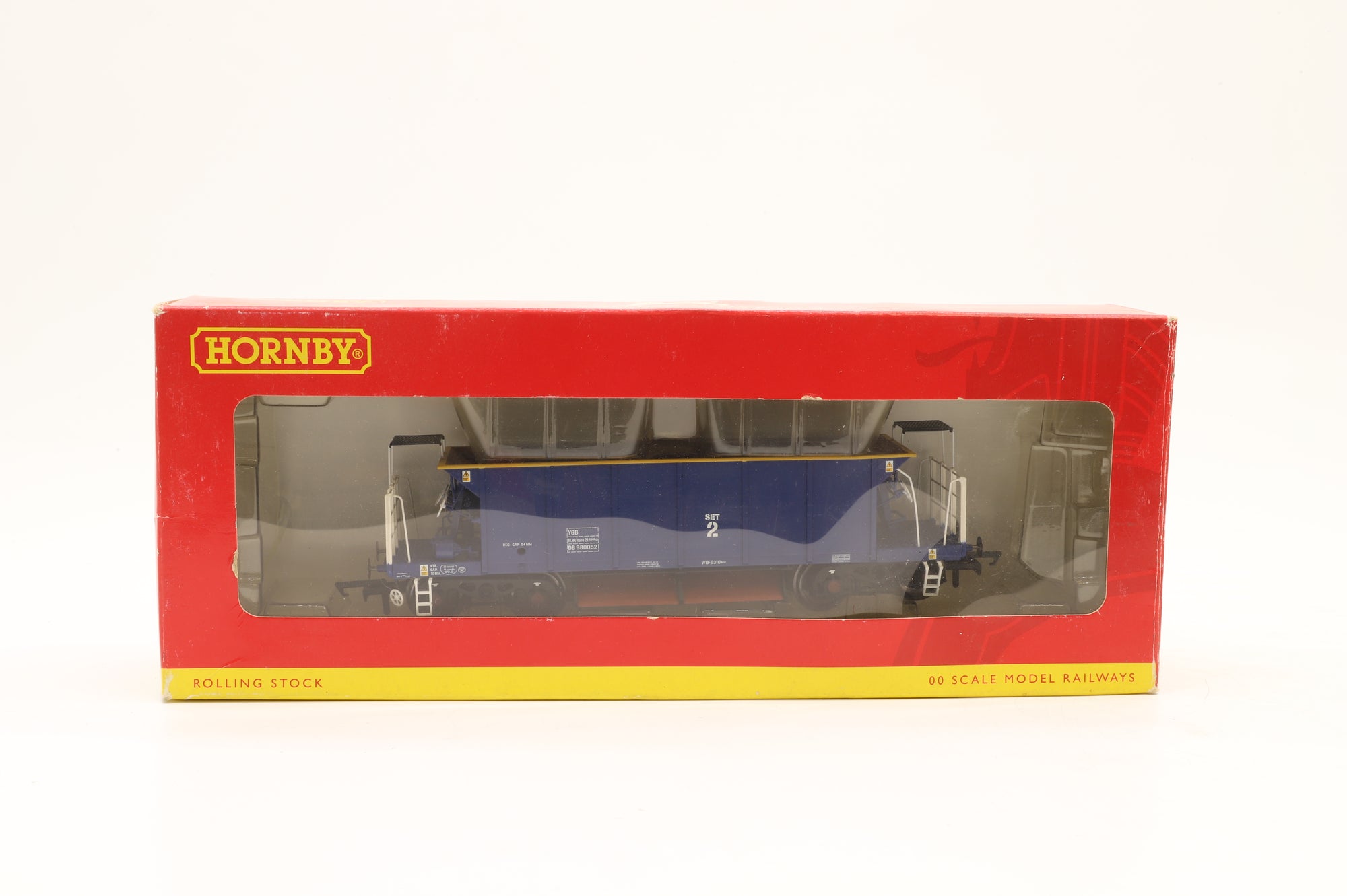 Hornby OO R6287A x2 Rake of 2 YGB Seacows in Mainline Blue