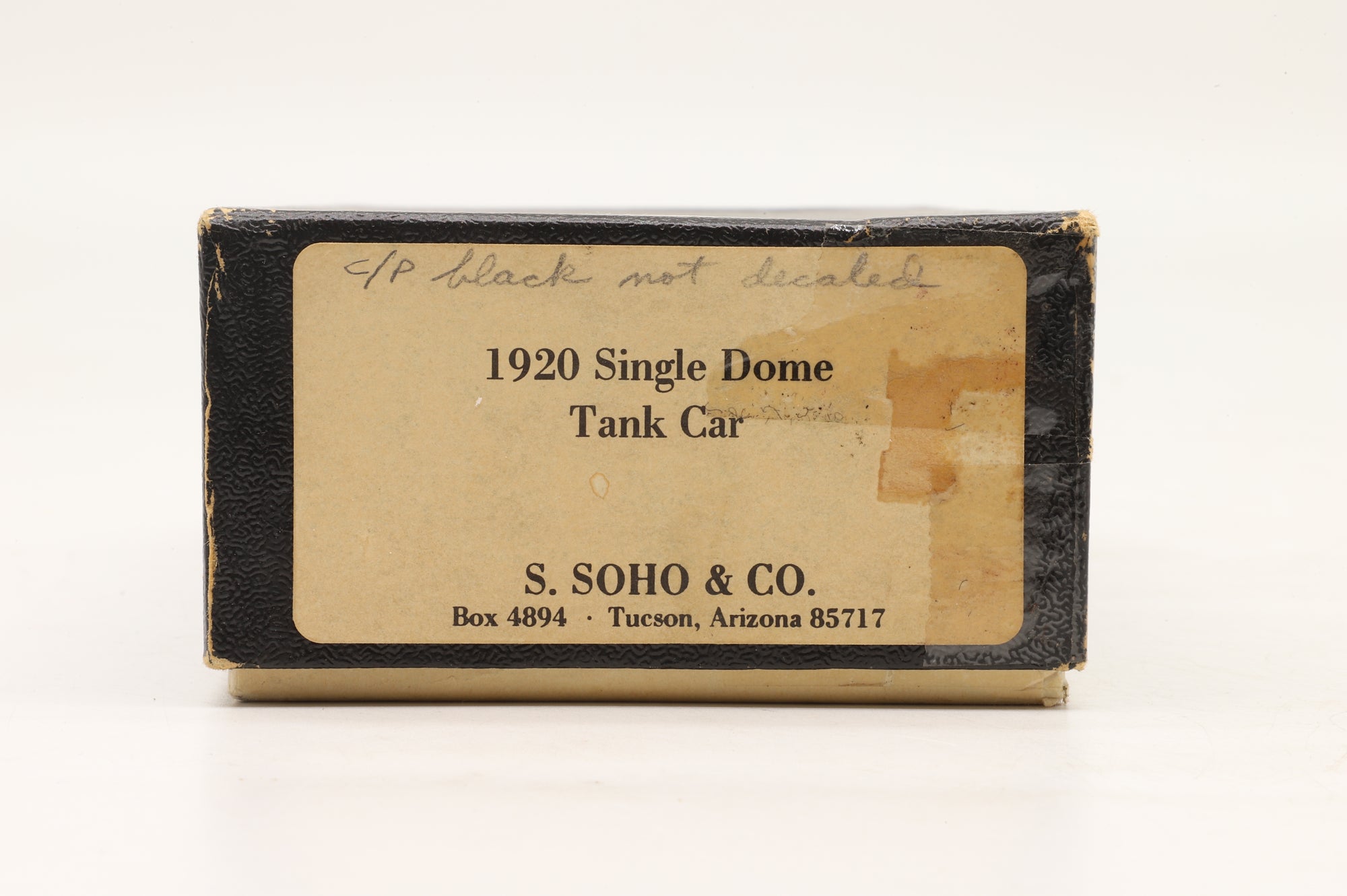 S. SOHO & CO HO Brass 1920 Single Dome Tank Car Custom Painted