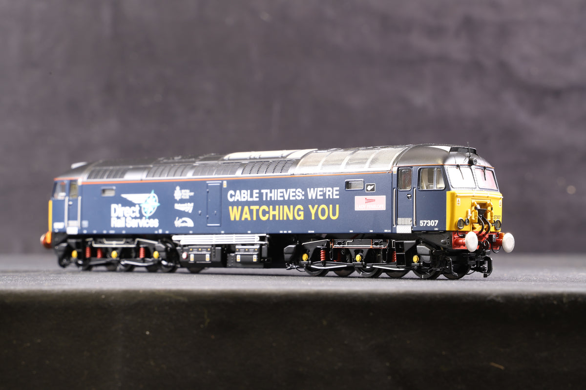 Bachmann OO 32-763K Class 57 &#39;57307&#39; &#39;Lady Penelope&#39; DRS &#39;Cable Thieves: We&#39;re Watching You&#39; Excl. Collectors Club, Ltd Ed 359/ 504