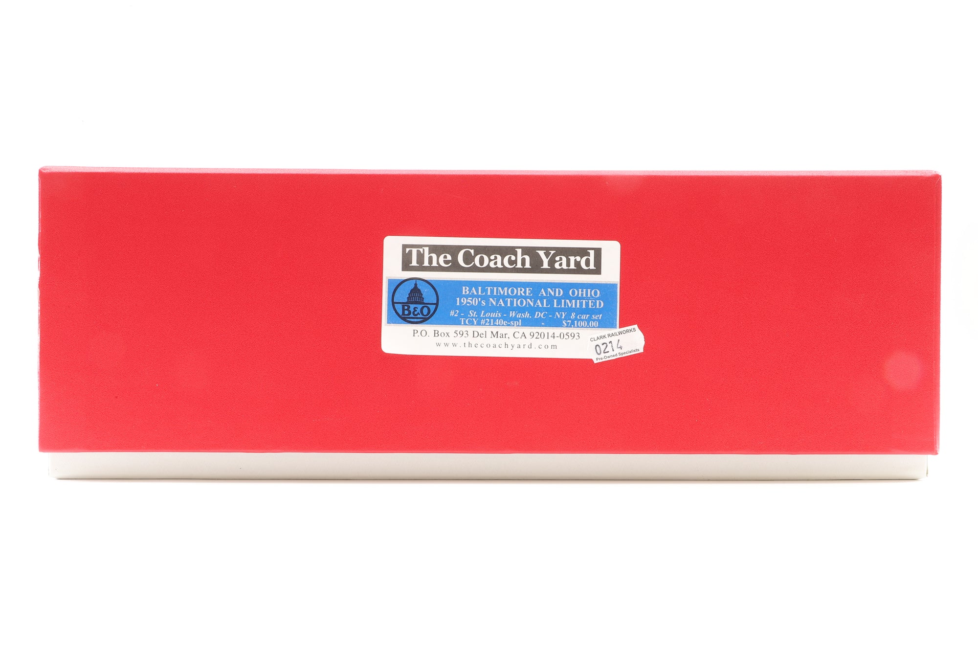 The Coach Yard HO Brass 2140m Passenger car set B&O BALTIMORE & OHIO