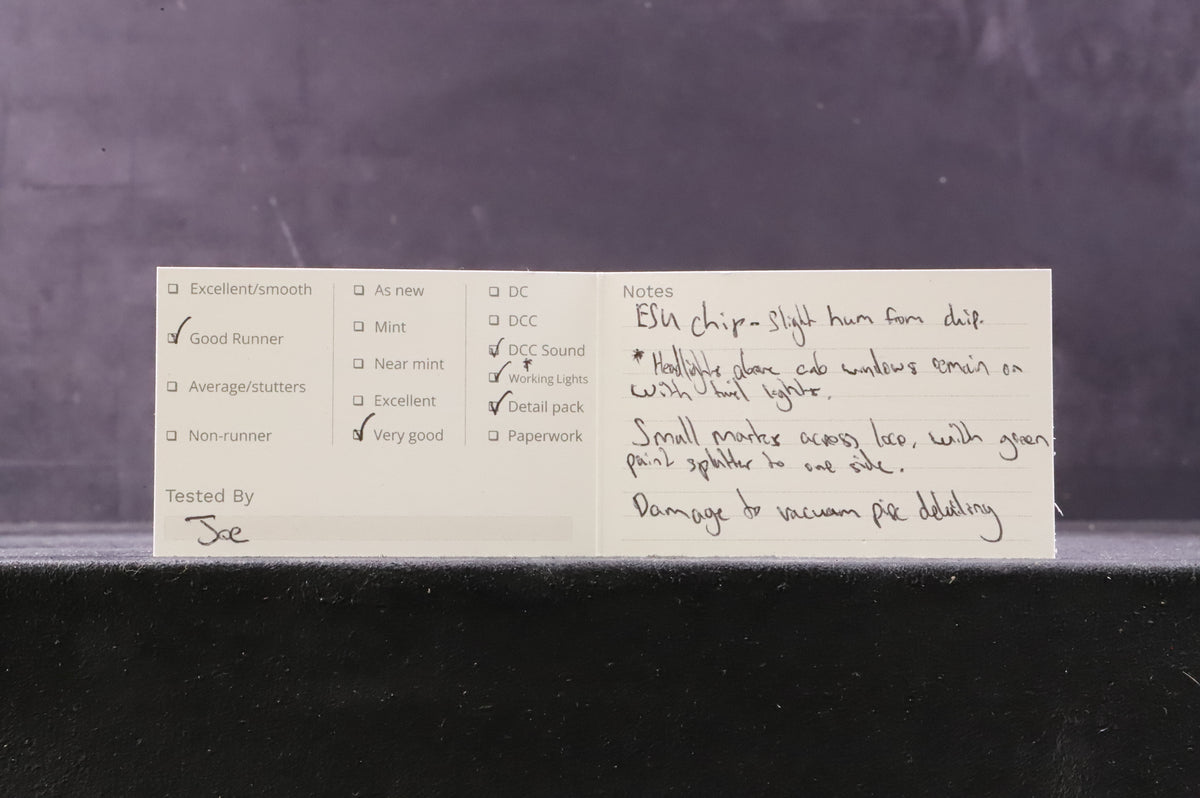 Hornby OO R2802XS Class 50 50015 &#39;Valiant&#39; in BR Engineering &#39;Dutch&#39; - DDC Sound