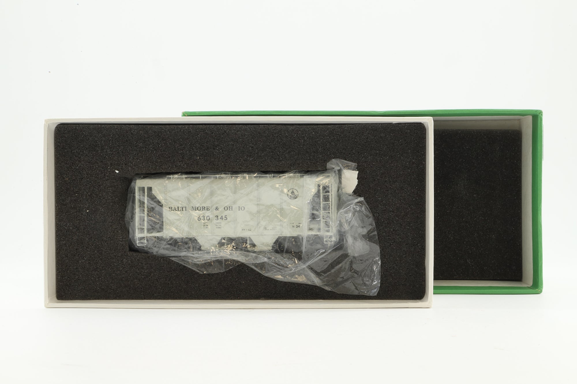 Overland Models HO Brass OMI-1390 Hopper Covered B&O Class N34 Gray '630345'