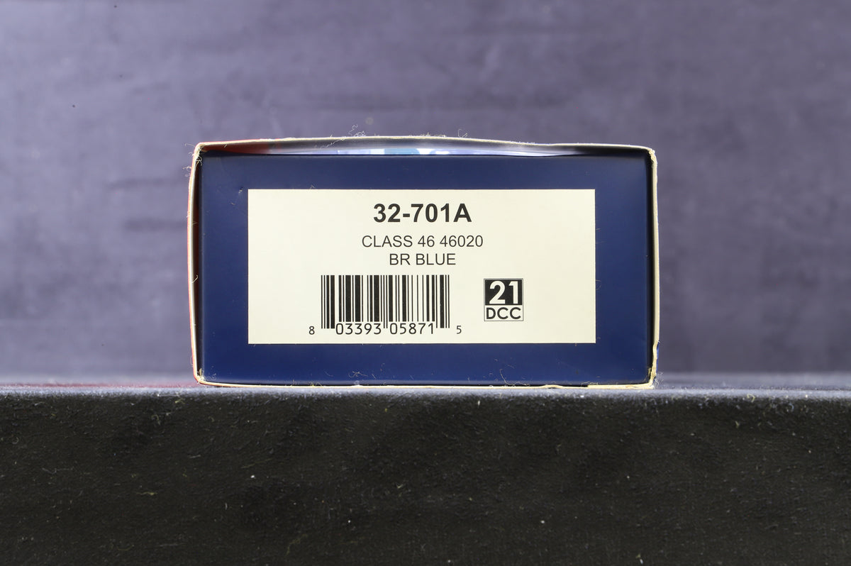 Bachmann OO 32-701A Class 46 &#39;46020&#39; BR Blue