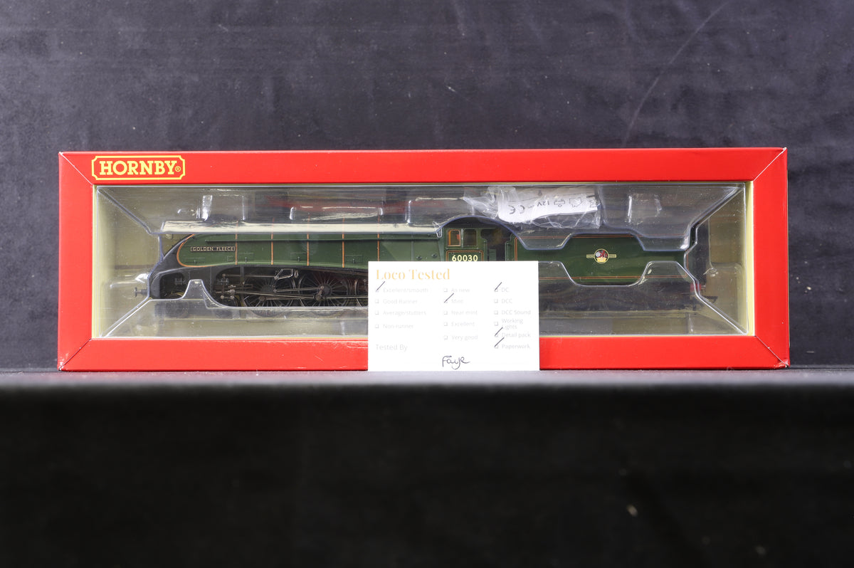 Hornby OO R3994 Class A4 &#39;60030&#39; &#39;Golden Fleece&#39; BR Green L/C