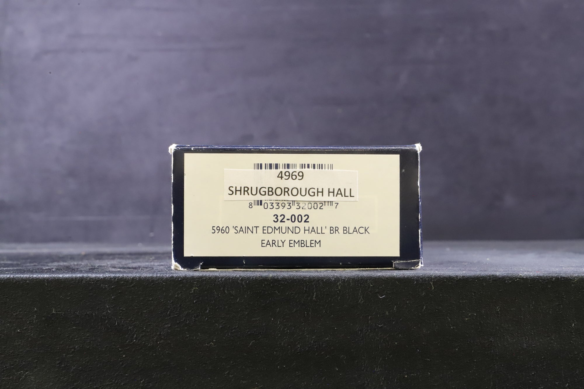 Bachmann 32-002 Class 4900 Hall '4969' 'Shrugborough Hall' BR Black E/Emblem, Re-numbered & Re-named