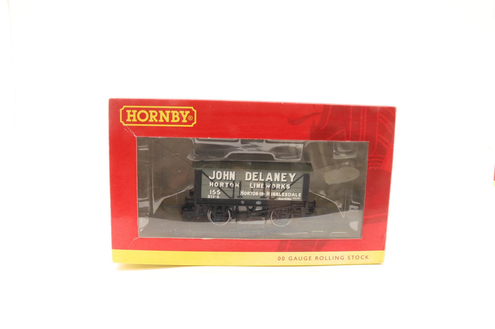 Hornby OO Rake of 4 Lime Wagons 'John Delaney' Inc.R6659