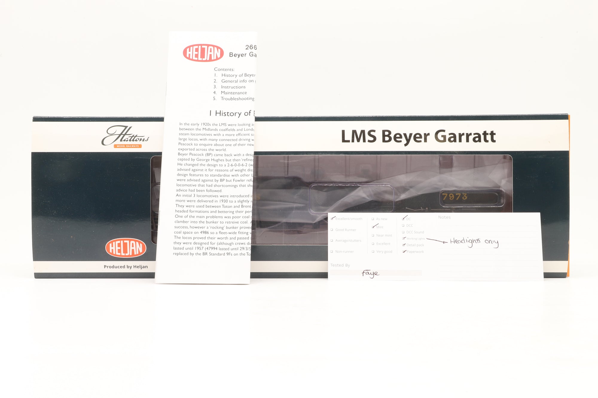 Hattons OO 266216 Beyer Garratt '7973' LMS Black